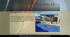 Desktop Screenshot of construccionesbellasartes.com