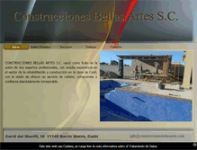 Tablet Screenshot of construccionesbellasartes.com